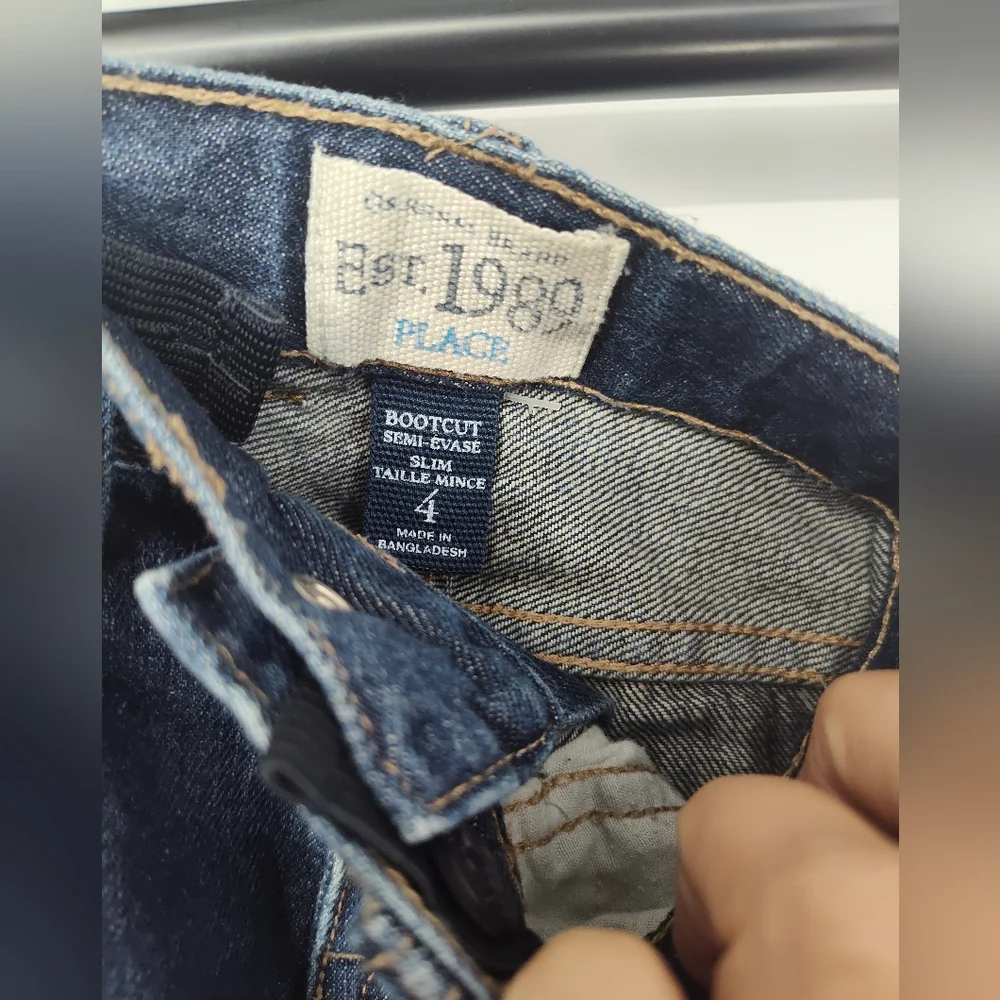 The Children's Place Bootcut Blue Kids Jeans Size 4 Slim